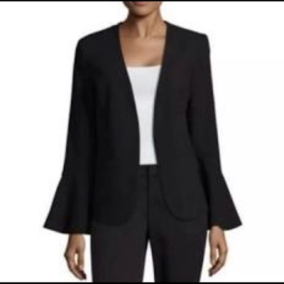Worthington Jackets & Blazers - NEW Worthington | Black Flare Sleeve Cardigan Jacket Blazer, Size SP